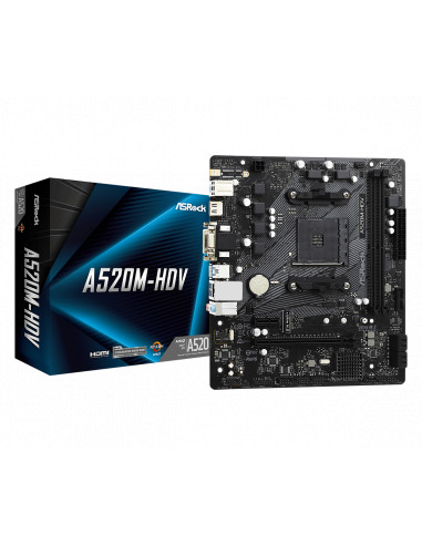Placa de baza ASRock A520M-HDV, Socket AM4,A520M-HDV