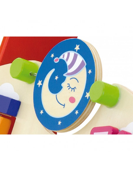 Antemergator rosu cu activitati tip Montessori,50950 Antemergator rosu cu activitati tip Montessori,50950