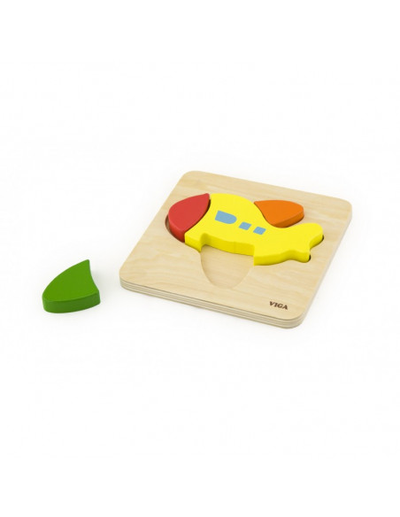 Puzzle din lemn - avion,50173