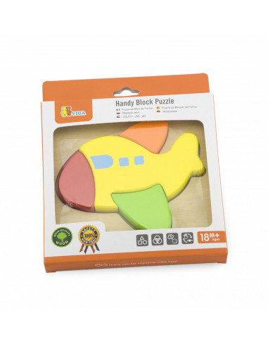 Puzzle din lemn - avion,50173