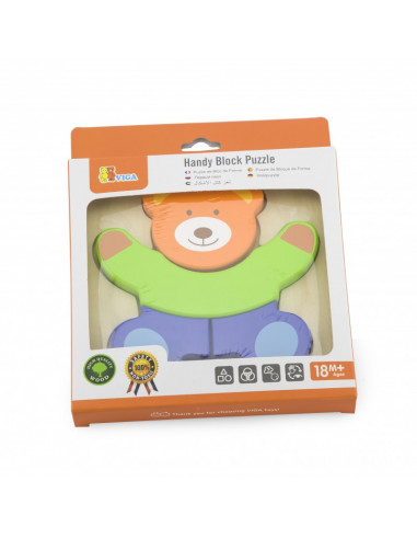 Puzzle din lemn - ursulet,50169 Puzzle din lemn - ursulet,50169