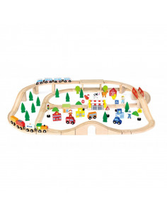 Set de trenulete din 90 de piese,50998 2