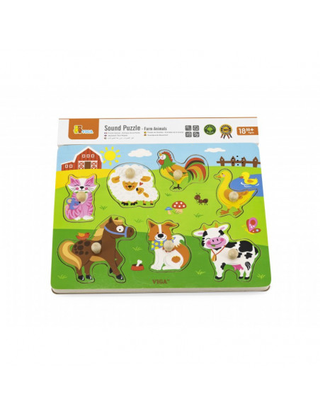 Puzzle cu sunete - animale,51273
