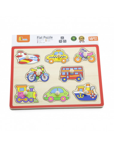 Puzzle cu manere - mijloace de transport,50016