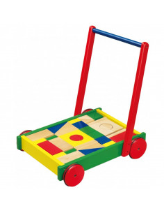 Cadru pentru mers multifunctional Viga cu cuburi,50306 2