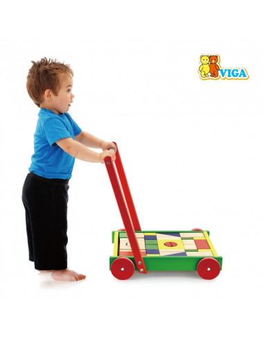 Cadru pentru mers multifunctional Viga cu cuburi,50306