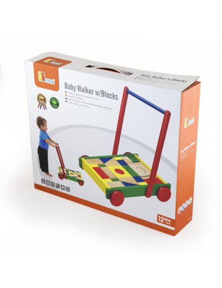 Cadru pentru mers multifunctional Viga cu cuburi,50306