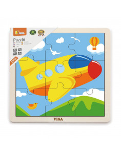 Puzzle din 9 piese mari - avion,51447 2