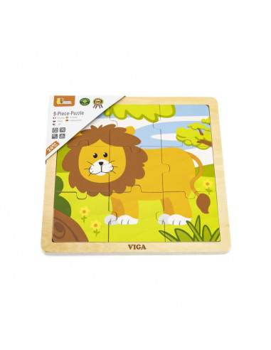Puzzle din 9 piese mari - leu,51442