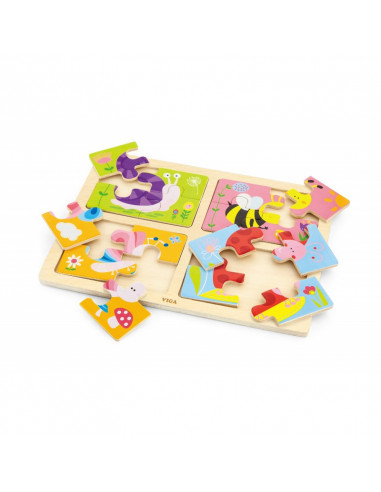 Puzzle 4 in 1 - Insecte,50189