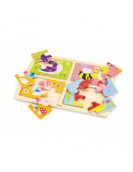 Puzzle 4 in 1 - Insecte,50189