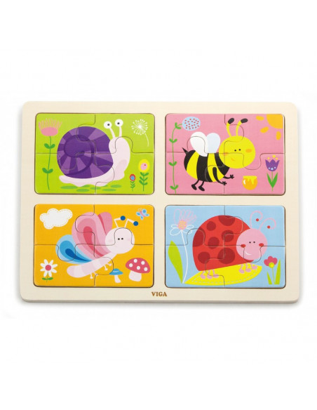 Puzzle 4 in 1 - Insecte,50189