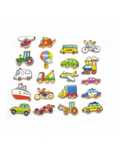 Set vehicule magnetice din lemn,58924 2
