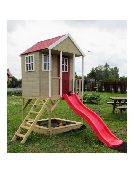 Casuta de gradina Nordic Adventure House cu platforma cu loc Casuta de gradina Nordic Adventure House cu platforma cu loc