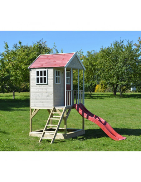 Casuta de gradina Nordic Adventure House cu platforma cu loc Casuta de gradina Nordic Adventure House cu platforma cu loc