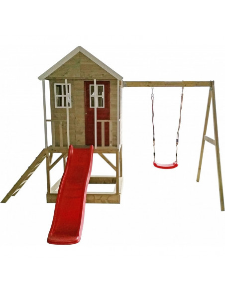 Casuta de gradina Nordic Adventure House cu platforma cu loc Casuta de gradina Nordic Adventure House cu platforma cu loc