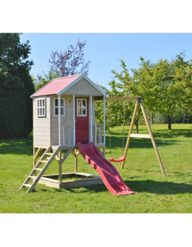 Casuta de gradina Nordic Adventure House cu platforma cu loc Casuta de gradina Nordic Adventure House cu platforma cu loc