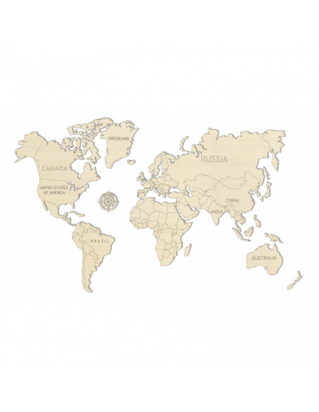 Harta lumii puzzle 3D de perete (M),WM501