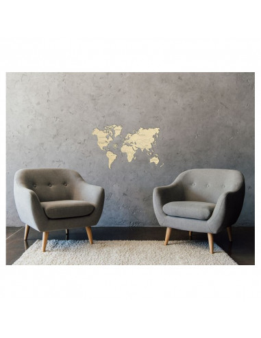 Harta lumii puzzle 3D de perete (M),WM501