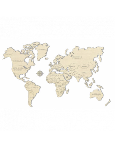 Harta lumii puzzle 3D de perete (L),WM502