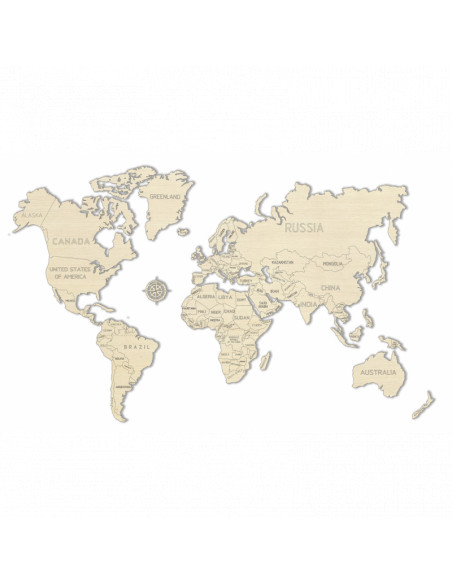 Harta lumii puzzle 3D de perete (L),WM502
