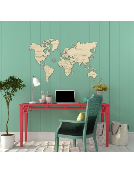 Harta lumii puzzle 3D de perete (L),WM502