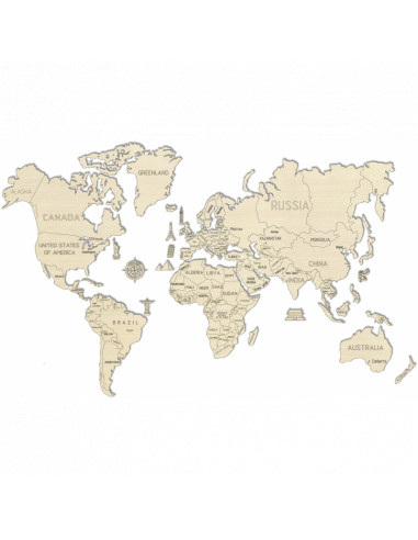 Harta lumii puzzle 3D de perete (XL),WM503