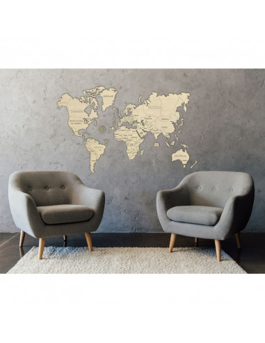 Harta lumii puzzle 3D de perete (XL),WM503