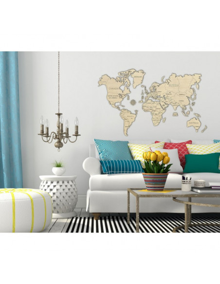 Harta lumii puzzle 3D de perete (XL),WM503
