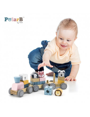 Trenulet modular cu animale, PolarB Viga,44015 Trenulet modular cu animale, PolarB Viga,44015
