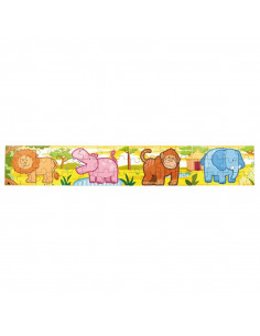 Puzzle conectabil 4 in 1 - Jungla, Viga,50068 2