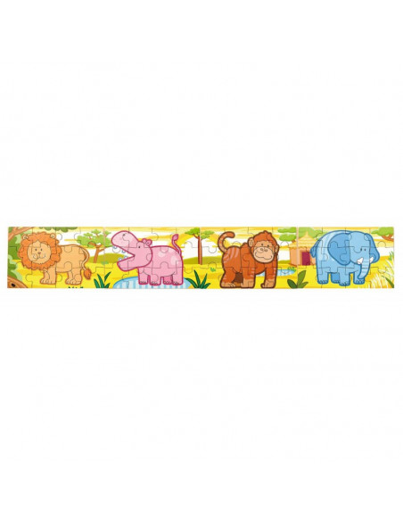 Puzzle conectabil 4 in 1 - Jungla, Viga,50068