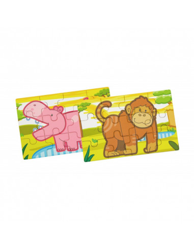 Puzzle conectabil 4 in 1 - Jungla, Viga,50068