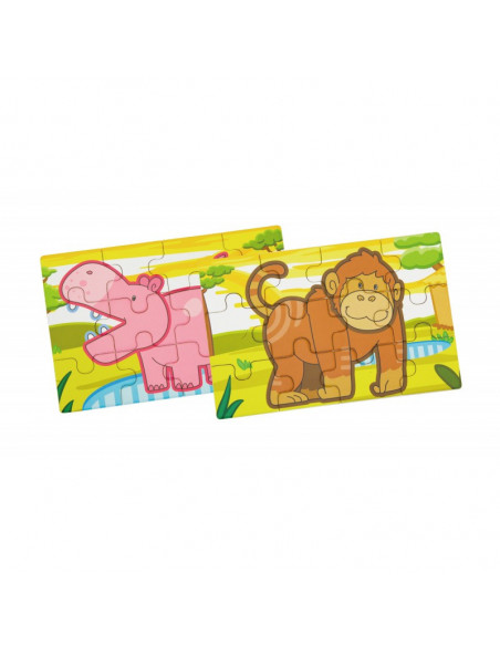 Puzzle conectabil 4 in 1 - Jungla, Viga,50068