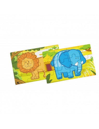 Puzzle conectabil 4 in 1 - Jungla, Viga,50068