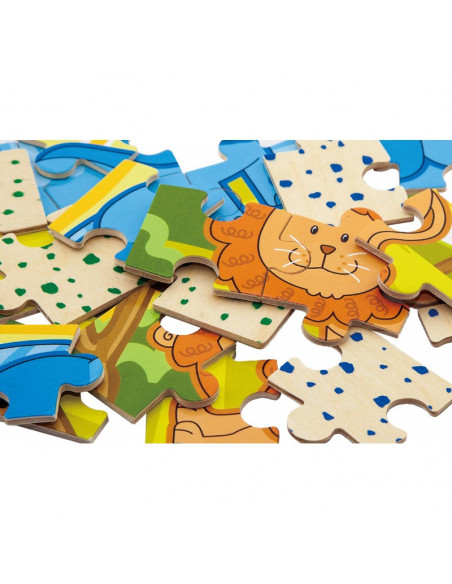 Puzzle conectabil 4 in 1 - Jungla, Viga,50068