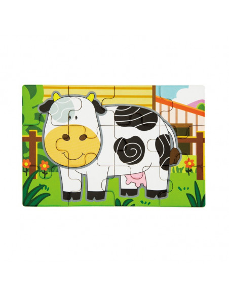 Puzzle conectabil 4 in 1 - Ferma, Viga,50069