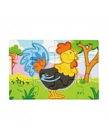 Puzzle conectabil 4 in 1 - Ferma, Viga,50069