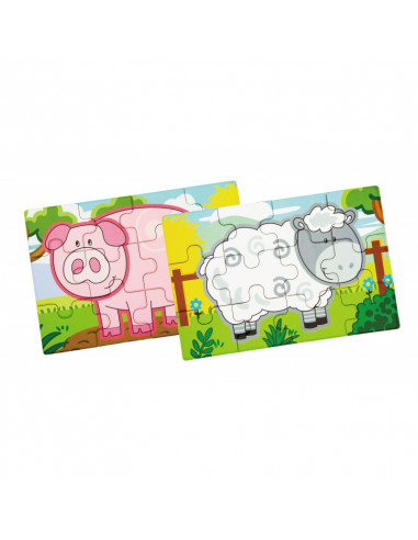 Puzzle conectabil 4 in 1 - Ferma, Viga,50069