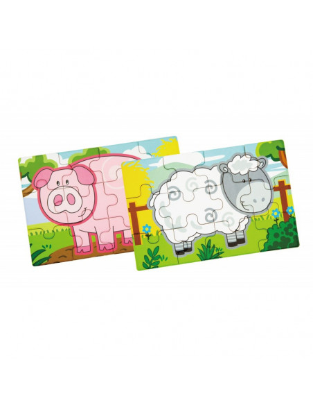 Puzzle conectabil 4 in 1 - Ferma, Viga,50069