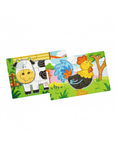 Puzzle conectabil 4 in 1 - Ferma, Viga,50069