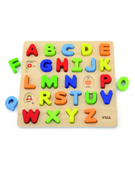 Puzzle 3D Litere mari, Viga,50124