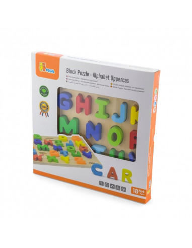 Puzzle 3D Litere mari, Viga,50124