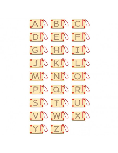 Set magnetic de scriere - Litere mari, Viga,50337