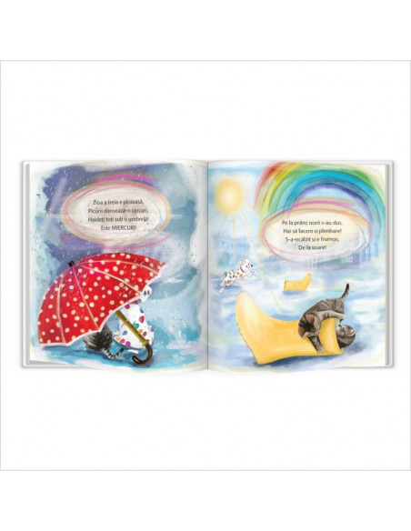 Carte educativa de poezii "Pupo si Miti invata zilele