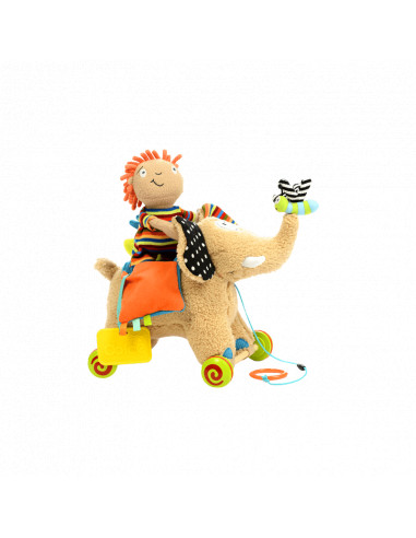 Jucarie de tras Elefant cu activitati, Dolce,95106 Jucarie de tras Elefant cu activitati, Dolce,95106