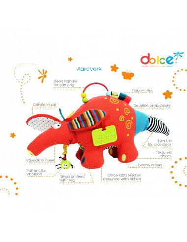Aardvark, jucarie interactiva cu activitati, Dolce,95111