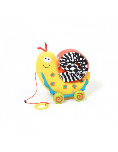Jucarie de tras interactiva Melc cu activitati, Dolce,95316