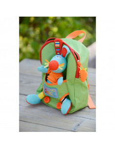 Rucsac cu jucarie iepuras si perna de calatorie, Dolce,95312 2