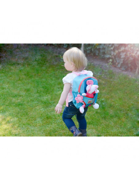 Rucsac cu jucarie soricel si perna de calatorie, Dolce,95313 Rucsac cu jucarie soricel si perna de calatorie, Dolce,95313